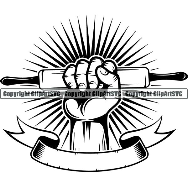 Cooking Baking Chef Cook Bake Baker Logo ClipArt SVG