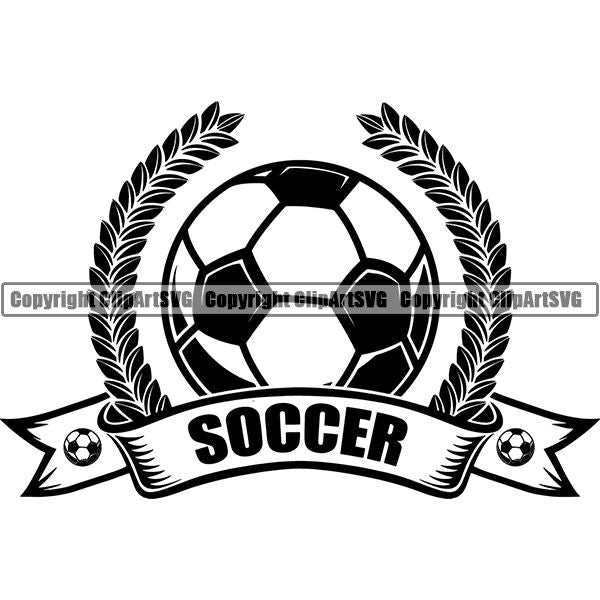 Sports Soccer Logo ClipArt SVG