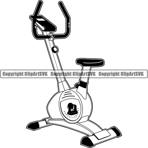 Gym Sports Bodybuilding Fitness Muscle ClipArt SVG