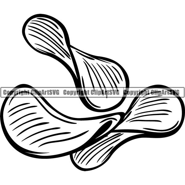 Food Potatoe Chips ClipArt SVG