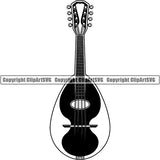 Music Musical Instrument Mandolin rfcd ClipArt SVG