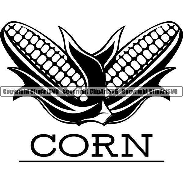 Food Corn Logo ClipArt SVG