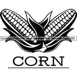 Food Corn Logo ClipArt SVG