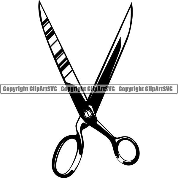 Tailor Seamstress Alterations Scissors Sheers ClipArt SVG