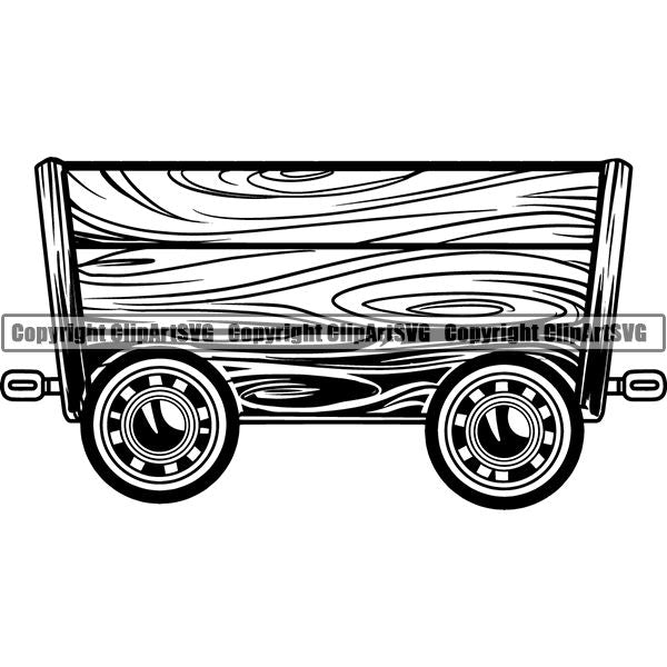 Mining Mine Miner Cart ClipArt SVG