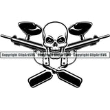 Sports Game Paintball Logo ClipArt SVG