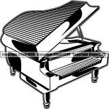 Music Musical Instrument Piano Grand rfcd ClipArt SVG