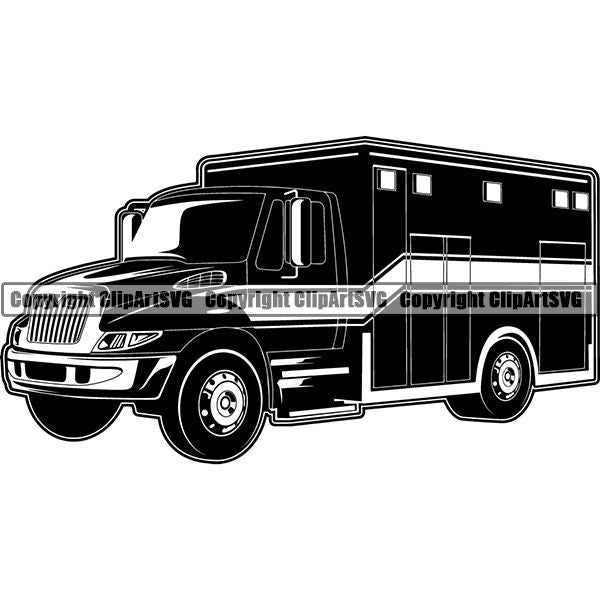 Medical Doctor Nurse Hospital Ambulance ClipArt SVG