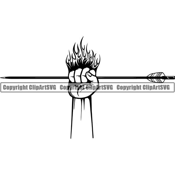 Sports Game Archery Arrow ClipArt SVG