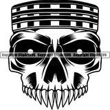 Mechanic Repair Shop Garage Engine Piston Skull Head ClipArt SVG