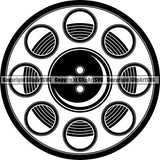 Acting Actor Movie Performer Performance Movie Reel ClipArt SVG