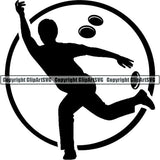 Sports Game Bowling Bowler Bowl Logo ClipArt SVG