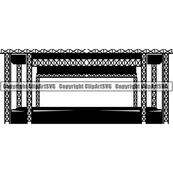 Acting Performing Stage ClipArt SVG