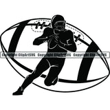 Sports Game Football logo ClipArt SVG