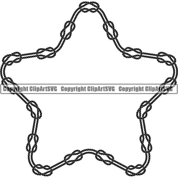 Rope Design Element Nautical Ship Sailing Boat Boating Sail Sailboat Knot ClipArt SVG