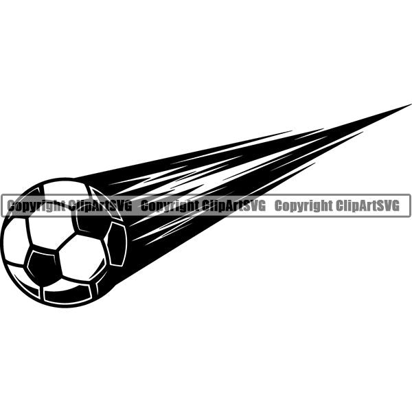 Sports Soccer Motion ClipArt SVG