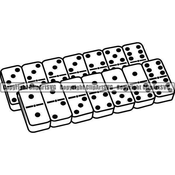 Game Dominoes ClipArt SVG