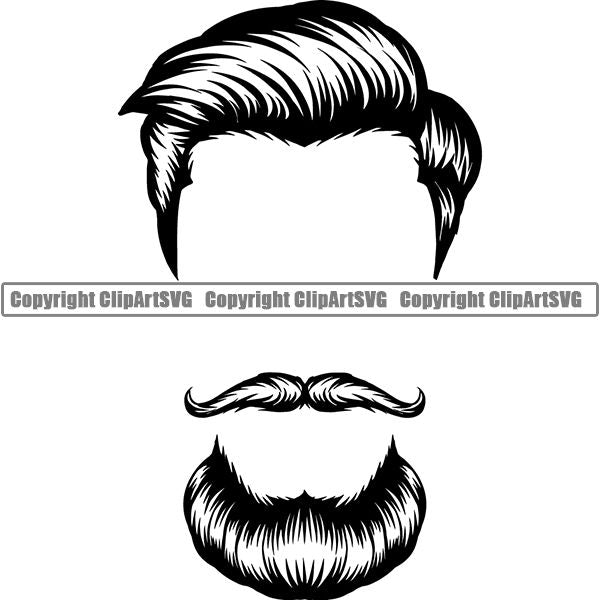 Design Element Human Hair Beard ClipArt SVG