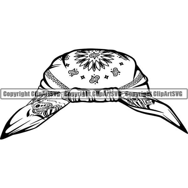 Gangster Thug Criminal Bandana ClipArt SVG
