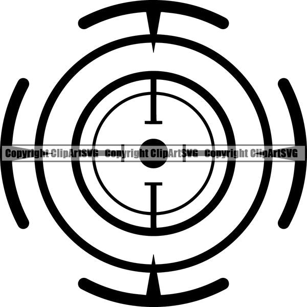 Military Weapon Gun Target ClipArt SVG
