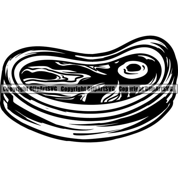 Cooking Baking Baker Chef Cook Food Meat Fish Chicken Pork ClipArt SVG