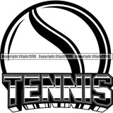 Sports Game Tennis Logo ClipArt SVG