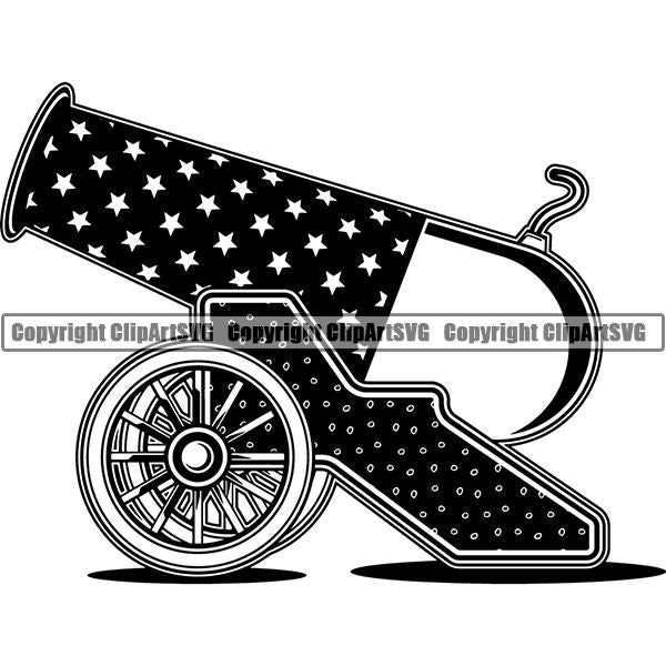 Circus Show Perform Performance Cannon ClipArt SVG