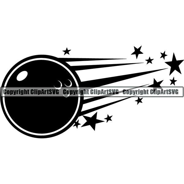 Sports Game Bowling Bowler Bowl Motion ClipArt SVG