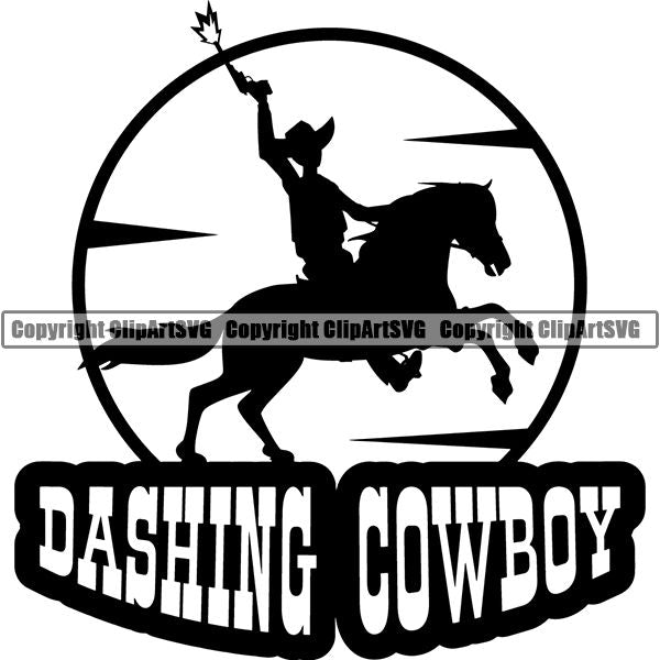 Occupation Cowboy Logo ClipArt SVG – ClipArt SVG