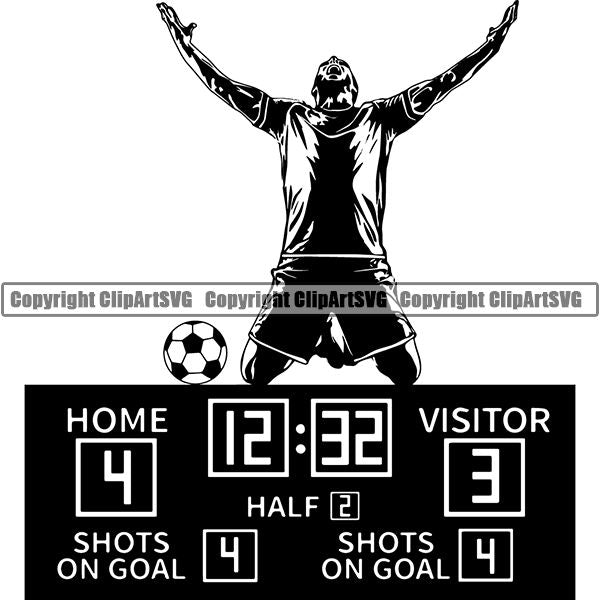 Sports Soccer Logo ClipArt SVG