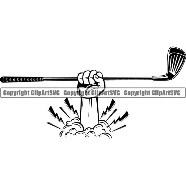 Sports Game Golf Club ClipArt SVG