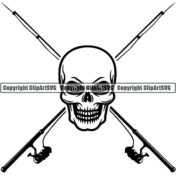 Sports Game Fishing Hunting Fish Hunt Logo ClipArt SVG