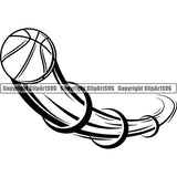 Sports Game Basketball Motion Ball ClipArt SVG