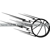 Sports Game Basketball Ball Motion ClipArt SVG