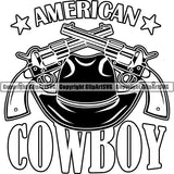Occupation Cowboy Logo ClipArt SVG
