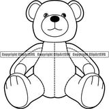 People Family Child Children Kid Toy Teddy Bear ClipArt SVG