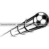 Sports Soccer Motion ClipArt SVG
