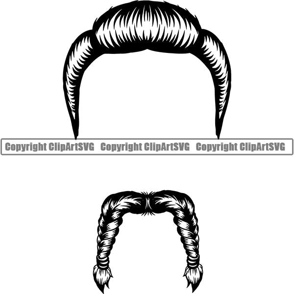Design Element Human Hair Beard ClipArt SVG