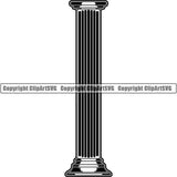 House Column Round ClipArt SVG