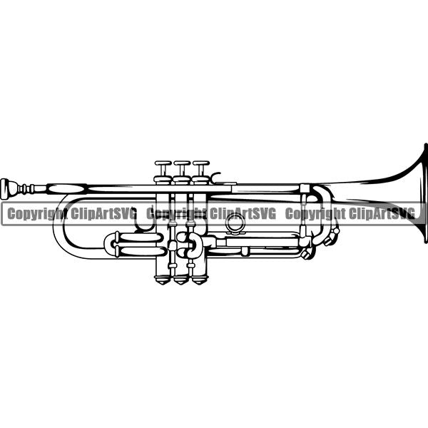 Music Musical Instrument Trumpet 5ttg6 ClipArt SVG
