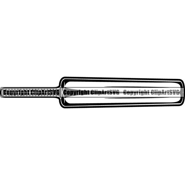 Sports Game Cricket Bat ClipArt SVG