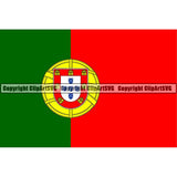 Country Flag Square Portugal ClipArt SVG
