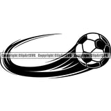Sports Soccer Motion ClipArt SVG