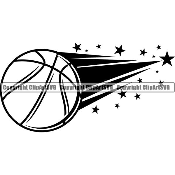 Sports Game Basketball Motion Ball ClipArt SVG