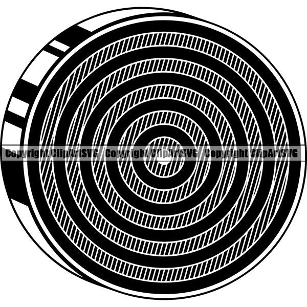 Sports Game Archery Target ClipArt SVG