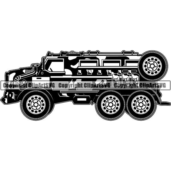 Military Weapon Vehicle Armored SUV fvgbha ClipArt SVG