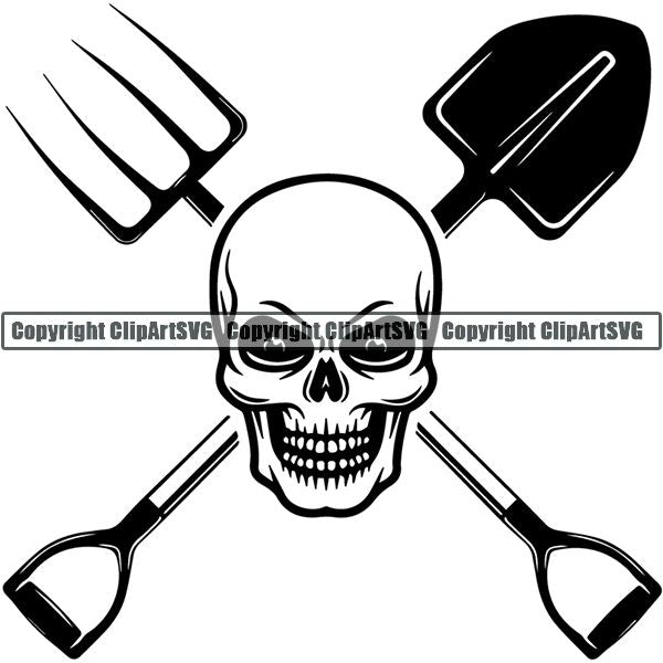 Farming Farmer Farm Organic Logo ClipArt SVG