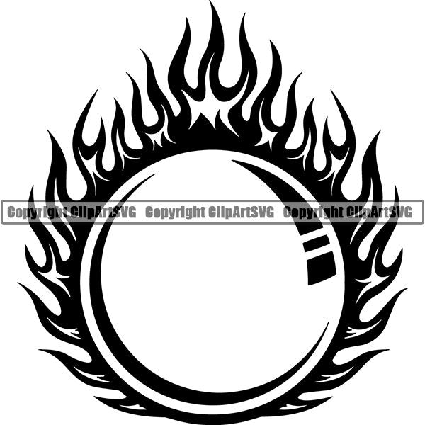 Sports Game Lacrosse Fire ClipArt SVG