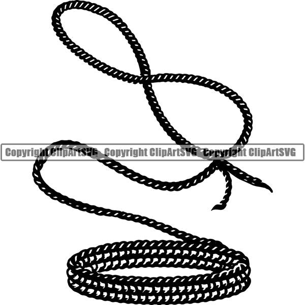 Occupation Cowboy Rope ClipArt SVG