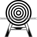 Sports Game Archery Target ClipArt SVG